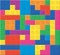 vector pattern of colorful plastic blocks