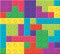 vector pattern of colorful plastic blocks