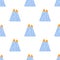 Vector pattern with cute Scandinavian multicolored mountains in the style of doodle, hugge