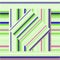 Vector pattern with lined squares. Abstract purple and green texture.