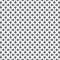 Vector pattern. Repeating geometric rounded element, stylish linear monochrome