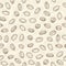 Vector peanut seeds seamless pattern