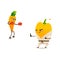 Vector pepper carrot sport characters set