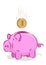 Vector piggy bank