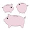 Vector piggy moneybox