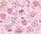 Vector pigs seamless pattern.