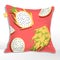 Vector Pillow or Cushion with  Yellow Pitaya or Dragon Fruit Pattern Printed