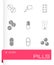 Vector pills icons set