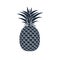 Vector pineapple icon on white background.