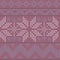 Vector pink cross stitch winter seamless pattern print background.