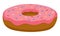 Vector Pink Donut