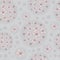 Vector pink flower grey boobles background seamless pattern print
