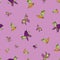 Vector pink Origami pegasus and unicorns with apple and carrots background pattern