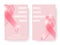 Vector Pink Ribbon Background. Breast Cancer Awareness Banners