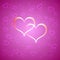 Vector pink Saint Valentines background