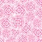 Vector pink shibori diamond and squares overlap patten. Suitable for textile, gift wrap and wallpaper.