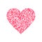 Vector pink Valentines Day heartshape symbol