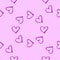 Vector pink wallpaper. Seamless pattern background with hearts. Amour decoration. Celebration for Valentines day.