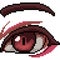 Vector pixel art beautiful eye