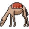 Vector pixel art camel