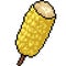 Vector pixel art corn stick