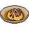 Vector pixel art food fried rice