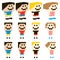 Vector Pixel Art Kids Character Design