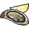 Vector pixel art mussel