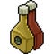 Vector pixel art sauce bottle