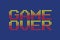 Vector pixel art style game over message