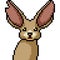 Vector pixel art wild rodent