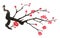 Vector Plum Blossom.Traditional chinese elements