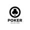 Vector Poker Logo Design Template with gambling elements. Casino illustration