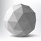 Vector poly face polygonal geosphere lowpoly sphere ball