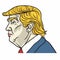 Vector Portrait of Donald Trump