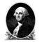 Vector portrait of the first president of the United States George Washington