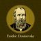 Vector portrait of a Russian writer. Fyodor Mikhailovich Dostoevsky