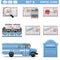 Vector Postal Icons Set 8