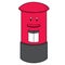 Vector of postbox cartoon