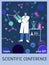 Vector poster of Scientific Conference concept