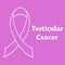 Vector poster for Testicular Cancer Awareness annual initiative