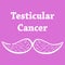 Vector poster for Testicular Cancer support