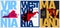 Vector posters states of the United States with a name, nickname, date admitted to the Union, Division South Atlantic - Virginia,