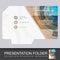 Vector presentation folder design template