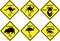 Vector of previous Australian road signs