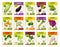 Vector price cards or labels set with vegetables