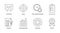 Vector productivity icons. Editable line stroke. Set of symbols business process system strategy performance profit. The goal of