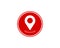 Vector Prohibited Location Map Pin Icon Position no GPS Location Icon hide Locator sign Pin Map Icon