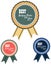 Vector promo label of best mortgage broker agent service award of the year