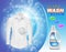 Vector promotion banner of liquid detergent